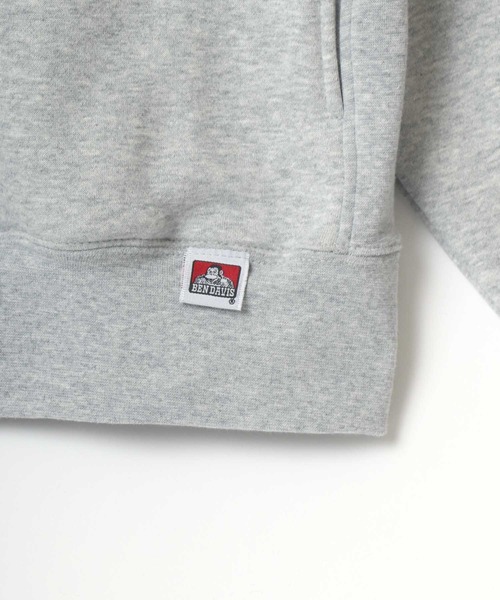 BEN DAVIS(ベンデイビス)の「BEN DAVIS/ベンデイビス ビッグシルエット ヘビーウェイト 裏起毛 ワンポイント刺繍 ハーフジップ スウェット トレーナー プルオーバー(スウェット・メンズ・ダークグリーン/ダークブラウン/オートミール/ブルーグリーン/チャコール・M/L/XL)」の7枚目の写真