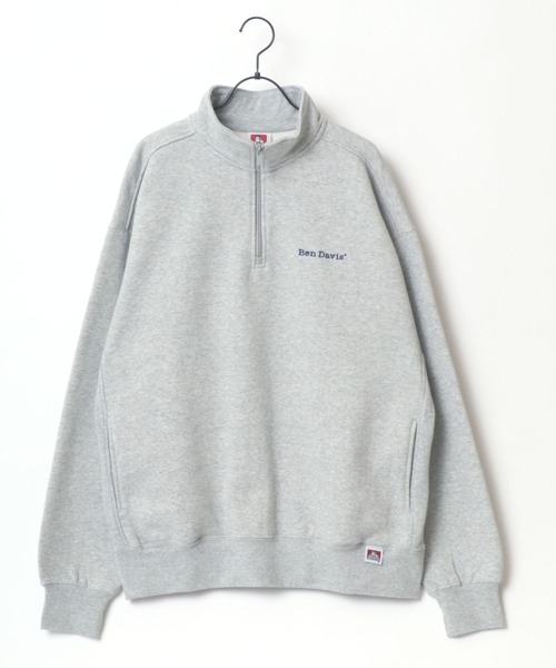 BEN DAVIS(ベンデイビス)の「BEN DAVIS/ベンデイビス ビッグシルエット ヘビーウェイト 裏起毛 ワンポイント刺繍 ハーフジップ スウェット トレーナー プルオーバー(スウェット・メンズ・ダークグリーン/ダークブラウン/オートミール/ブルーグリーン/チャコール・M/L/XL)」の17枚目の写真