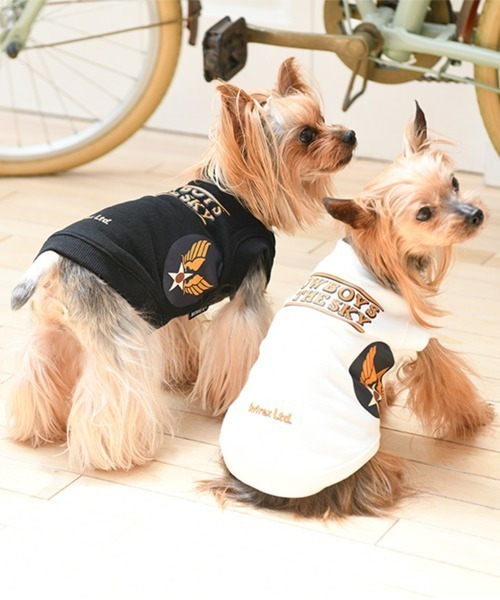 AVIREX（アヴィレックス）の「AVIREX/クルースウェット・カウボーイオブザスカイ（ペットウェア・メンズ・ホワイト/ブラック・XS/S/M/3M/3L/3S/L/2L）」の6枚目の写真