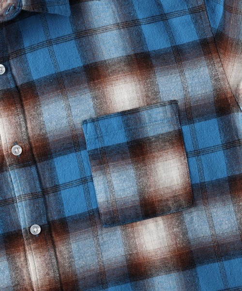 BACK NUMBER（バックナンバー）の「【BACK NUMBER】レギュラーチェックネルシャツ（シャツ/ブラウス・メンズ・ブルー/ホワイト/オレンジ・M/XL/L）」の12枚目の写真