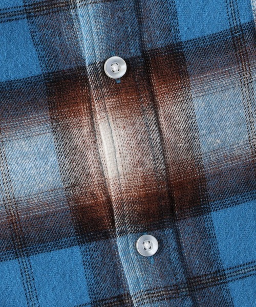 BACK NUMBER（バックナンバー）の「【BACK NUMBER】レギュラーチェックネルシャツ（シャツ/ブラウス・メンズ・ブルー/ホワイト/オレンジ・M/XL/L）」の13枚目の写真