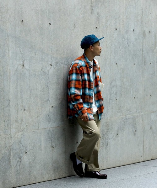 BACK NUMBER（バックナンバー）の「【BACK NUMBER】レギュラーチェックネルシャツ（シャツ/ブラウス・メンズ・ブルー/ホワイト/オレンジ・M/XL/L）」の16枚目の写真