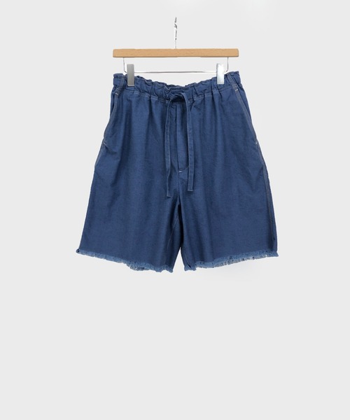 KIIT(キート)の「KIIT キート / FRINGE EASY SHORTS フリンジイージーショーツ(セットアップ) / KIO-P93-009(チノパンツ・メンズ・オフホワイト/ワンウォッシュ・2/1/3)」の9枚目の写真