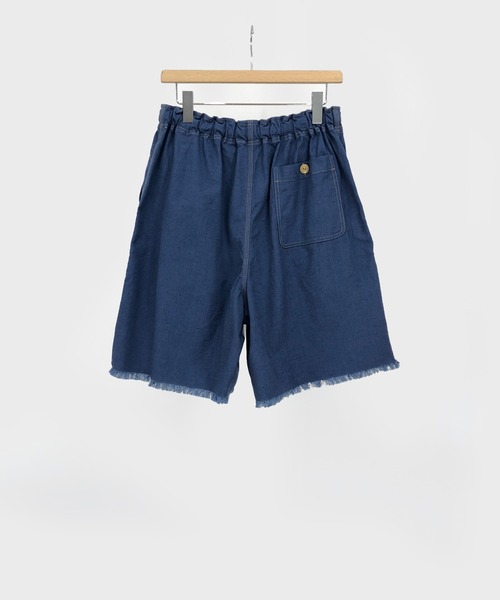 KIIT(キート)の「KIIT キート / FRINGE EASY SHORTS フリンジイージーショーツ(セットアップ) / KIO-P93-009(チノパンツ・メンズ・オフホワイト/ワンウォッシュ・2/1/3)」の6枚目の写真
