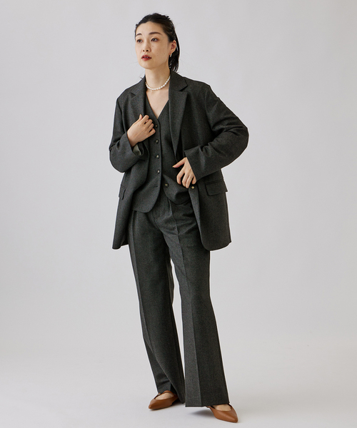 journal standard L'essage（ジャーナルスタンダードレサージュ）の「ツィードパンツ（その他パンツ・レディース・チャコールグレー/ブラウン・36/38）」の3枚目の写真