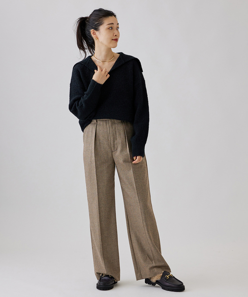 journal standard L'essage（ジャーナルスタンダードレサージュ）の「ツィードパンツ（その他パンツ・レディース・チャコールグレー/ブラウン・36/38）」の10枚目の写真