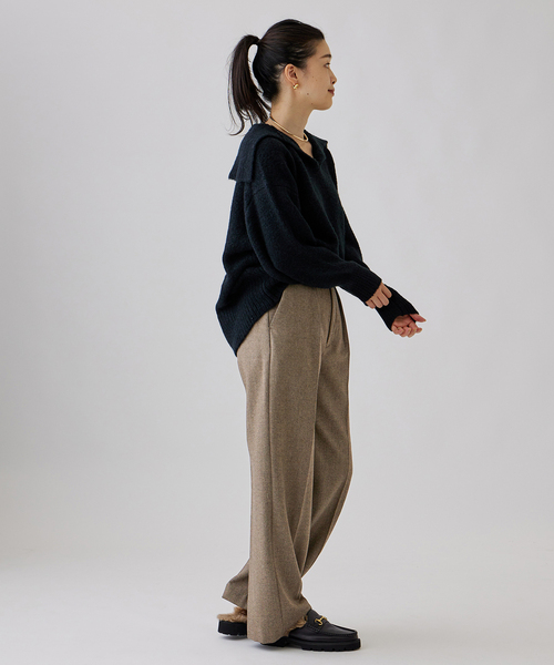 journal standard L'essage（ジャーナルスタンダードレサージュ）の「ツィードパンツ（その他パンツ・レディース・チャコールグレー/ブラウン・36/38）」の11枚目の写真