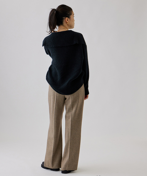 journal standard L'essage（ジャーナルスタンダードレサージュ）の「ツィードパンツ（その他パンツ・レディース・チャコールグレー/ブラウン・36/38）」の12枚目の写真