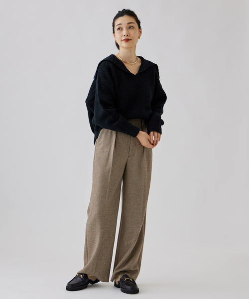 journal standard L'essage（ジャーナルスタンダードレサージュ）の「ツィードパンツ（その他パンツ・レディース・チャコールグレー/ブラウン・36/38）」の13枚目の写真