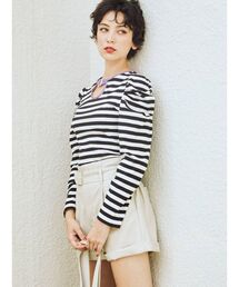 jouetie | ロングスリーブパイピングパワショルテレコトップス(Tシャツ/カットソー)