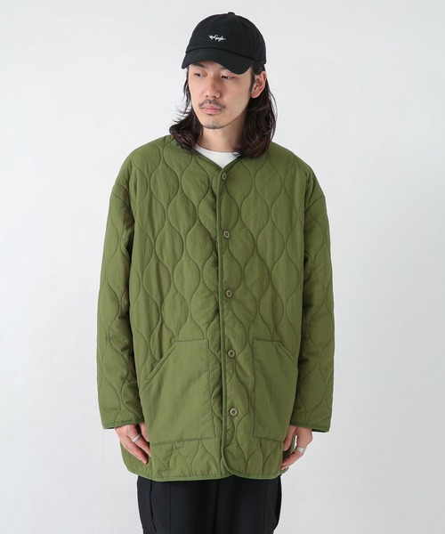 URBAN RESEARCH Sonny Label（アーバンリサーチサニーレーベル）の「キルティングロングジャケット（その他アウター・メンズ・ネイビー/カーキ・MEDIUM/LARGE）」の21枚目の写真