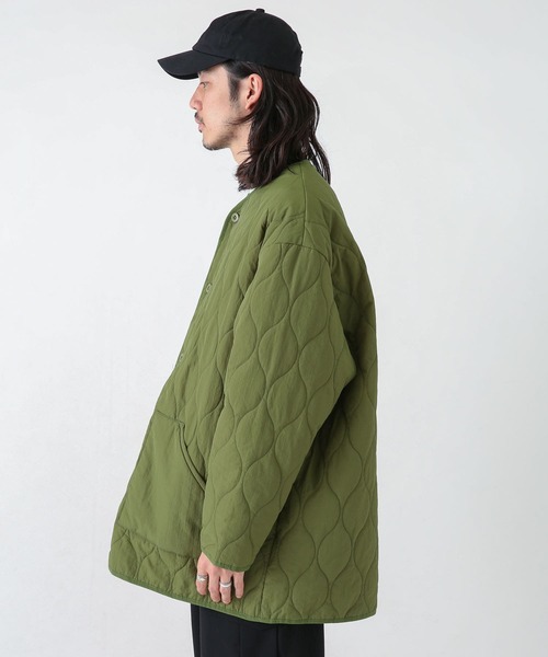 URBAN RESEARCH Sonny Label（アーバンリサーチサニーレーベル）の「キルティングロングジャケット（その他アウター・メンズ・ネイビー/カーキ・MEDIUM/LARGE）」の22枚目の写真