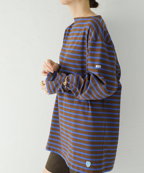 ORCIVAL（オーシバル）の「【ORCIVAL / オーシバル】COTTON LOURD：カットソー（Tシャツ/カットソー・レディース・ブラウン/ピンク/グリーン・8）」の2枚目の写真