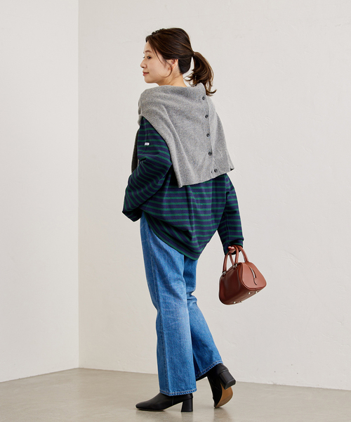 ORCIVAL（オーシバル）の「【ORCIVAL / オーシバル】COTTON LOURD：カットソー（Tシャツ/カットソー・レディース・ブラウン/ピンク/グリーン・8）」の5枚目の写真