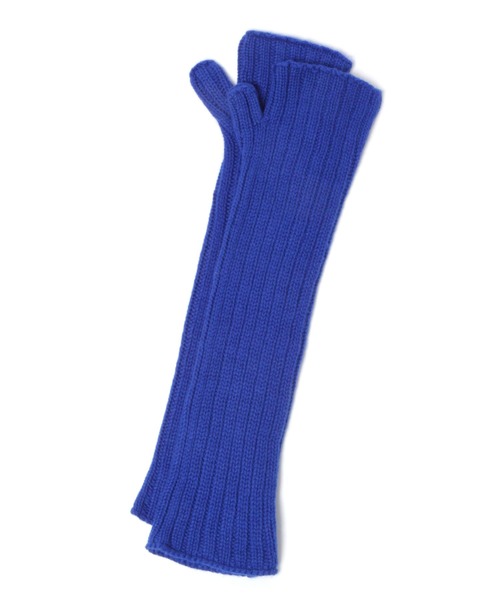 A part by（アパートバイ）の「【WILLAM BRUNTON/ウィリアムブラントン】wrist warmer/アームウォーマー（手袋・レディース・グレー系その他2/ブルー・FREE）」の2枚目の写真