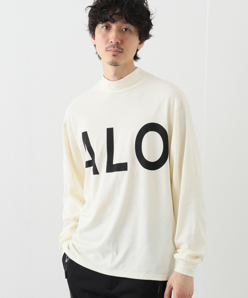 SALVAGE PUBLIC Kolepa(サルベージパブリックコレパ)の「【SALVAGE PUBLIC KOLEPA】 モックネック L/S Tシャツ(Tシャツ/カットソー・メンズ・ブラック/ホワイト系その他・MEDIUM/LARGE)」の1枚目の写真