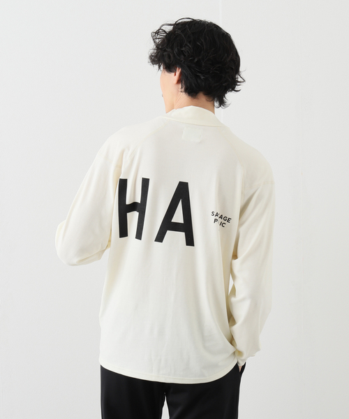 SALVAGE PUBLIC Kolepa(サルベージパブリックコレパ)の「【SALVAGE PUBLIC KOLEPA】 モックネック L/S Tシャツ(Tシャツ/カットソー・メンズ・ブラック/ホワイト系その他・MEDIUM/LARGE)」の19枚目の写真