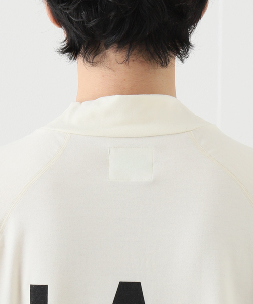 SALVAGE PUBLIC Kolepa(サルベージパブリックコレパ)の「【SALVAGE PUBLIC KOLEPA】 モックネック L/S Tシャツ(Tシャツ/カットソー・メンズ・ブラック/ホワイト系その他・MEDIUM/LARGE)」の6枚目の写真