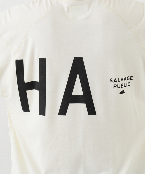SALVAGE PUBLIC Kolepa(サルベージパブリックコレパ)の「【SALVAGE PUBLIC KOLEPA】 モックネック L/S Tシャツ(Tシャツ/カットソー・メンズ・ブラック/ホワイト系その他・MEDIUM/LARGE)」の13枚目の写真
