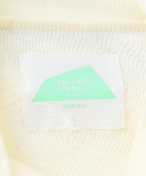 SALVAGE PUBLIC Kolepa(サルベージパブリックコレパ)の「【SALVAGE PUBLIC KOLEPA】 モックネック L/S Tシャツ(Tシャツ/カットソー・メンズ・ブラック/ホワイト系その他・MEDIUM/LARGE)」の14枚目の写真