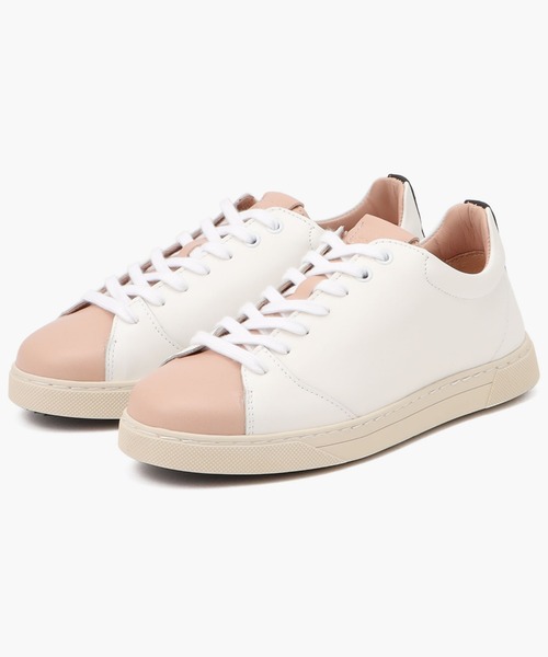 O.T.A(オーティーエー)の「GRAVIERE/グラヴィエール ホワイト ピーチ (UNISEX)(スニーカー・レディース・ホワイト×ライトピンク・36/37/38/39/40/41/42/43)」の4枚目の写真