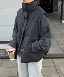 LE MORE | ヴィンテージタフタダウンベスト(ダウンベスト)