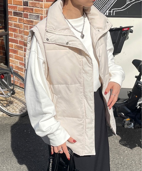 セール】ヴィンテージタフタダウンベスト（ダウンベスト）｜LE MORE