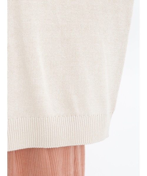 Samansa Mos2(サマンサ モスモス)の「チェーン刺繍ロゴニット(ニット/セーター・レディース・マスタード/キナリ/レッド/グリーン/ダークブラウン/ブラック・フリ-)」の20枚目の写真