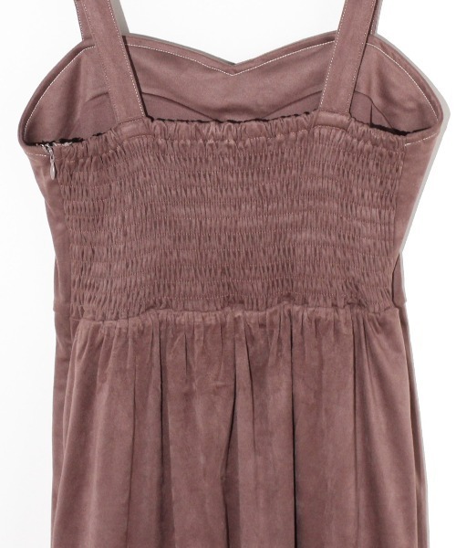 one way（ワンウェイ）の「スエポンジャンスカ（ジャンパースカート・レディース・ブラック/ベージュ/ライトブラウン・FREE）」の6枚目の写真