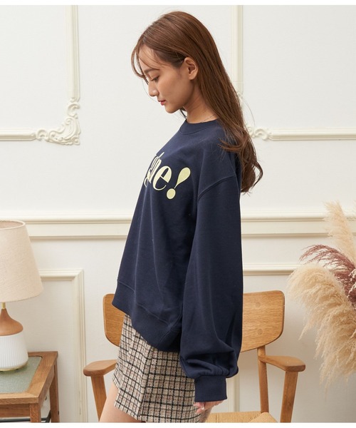 CHILLE（チル）の「sygneロゴスウェットプルオーバー（スウェット・レディース・アイボリー/グリーン/ネイビー/ピンク・FREE）」の10枚目の写真