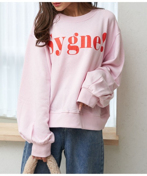 CHILLE（チル）の「sygneロゴスウェットプルオーバー（スウェット・レディース・アイボリー/グリーン/ネイビー/ピンク・FREE）」の15枚目の写真