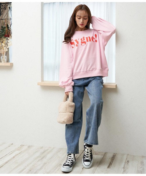 CHILLE（チル）の「sygneロゴスウェットプルオーバー（スウェット・レディース・アイボリー/グリーン/ネイビー/ピンク・FREE）」の18枚目の写真