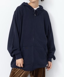 パーカー（ブルー・ネイビー/青色系・ボーダー柄）ファッション通販