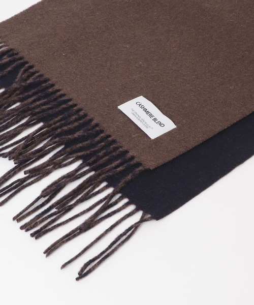 URBAN RESEARCH DOORS（アーバンリサーチドアーズ）の「カシミヤブレンド ダブルフェイスマフラー（マフラー・メンズ・ブラウン系その他/ブラック系その他/ベージュ系その他/ブルー系その他・-）」の18枚目の写真
