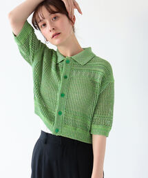 Ray BEAMS | BOUSSOLE × Ray BEAMS / 別注 グリッター ミックス カーディガン(ニット/セーター)