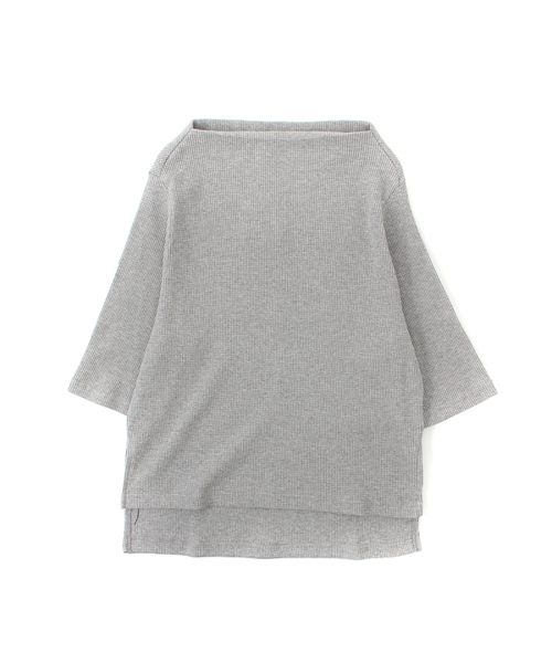 Kastane（カスタネ）の「【Kastane】ワッフルボトルネックプルオーバー（Tシャツ/カットソー・レディース・ピンク/オフホワイト/グレー・FREE）」の13枚目の写真