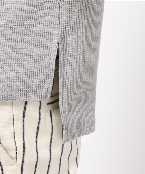 Kastane（カスタネ）の「【Kastane】ワッフルボトルネックプルオーバー（Tシャツ/カットソー・レディース・ピンク/オフホワイト/グレー・FREE）」の7枚目の写真