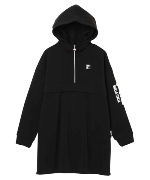 FILA(フィラ)の「<FILA/フィラ>裏起毛アノラックプルオーバー(パーカー・レディース・ブラック/アイボリー・L/LL/M)」の3枚目の写真