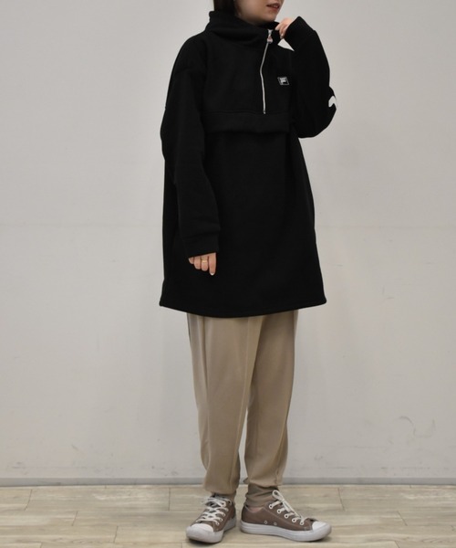 FILA(フィラ)の「<FILA/フィラ>裏起毛アノラックプルオーバー(パーカー・レディース・ブラック/アイボリー・L/LL/M)」の6枚目の写真