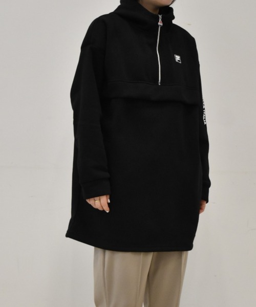 FILA(フィラ)の「<FILA/フィラ>裏起毛アノラックプルオーバー(パーカー・レディース・ブラック/アイボリー・L/LL/M)」の7枚目の写真