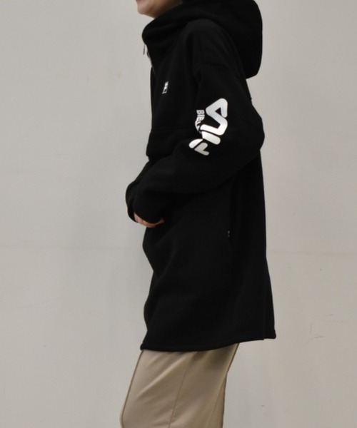 FILA(フィラ)の「<FILA/フィラ>裏起毛アノラックプルオーバー(パーカー・レディース・ブラック/アイボリー・L/LL/M)」の5枚目の写真