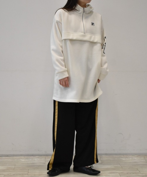 FILA(フィラ)の「<FILA/フィラ>裏起毛アノラックプルオーバー(パーカー・レディース・ブラック/アイボリー・L/LL/M)」の13枚目の写真