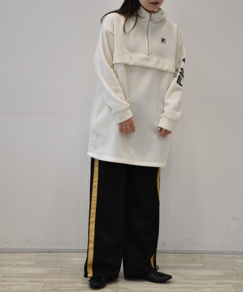 FILA(フィラ)の「<FILA/フィラ>裏起毛アノラックプルオーバー(パーカー・レディース・ブラック/アイボリー・L/LL/M)」の10枚目の写真