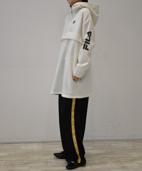 FILA(フィラ)の「<FILA/フィラ>裏起毛アノラックプルオーバー(パーカー・レディース・ブラック/アイボリー・L/LL/M)」の9枚目の写真
