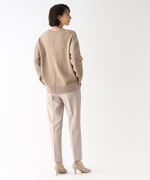 OPAQUE.CLIP（オペークドットクリップ）の「◆ダブルクロスストレッチ シガレットパンツ（その他パンツ・レディース・ブラック/オフホワイト/ブルー/ライトグレー系7/ベージュ系7/ライトオレンジ系1・34/36/38/40/42）」の16枚目の写真