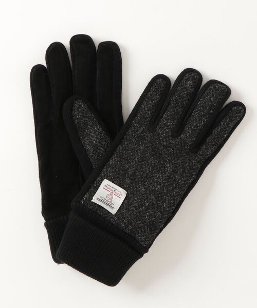 HARRIS TWEED（ハリスツイード）の「Harris Tweed/ハリスツイード  格子柄 無地 ツイード ピックレザーグローブ（手袋・メンズ・カーキ/ダークグレー/ホワイト系その他/グレー系その他7/ネイビー/グレー系その他3/グレー系その他4/ブラック系その他/ブラック/チャコール・FREE）」の22枚目の写真