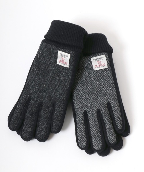 HARRIS TWEED（ハリスツイード）の「Harris Tweed/ハリスツイード  格子柄 無地 ツイード ピックレザーグローブ（手袋・メンズ・カーキ/ダークグレー/ホワイト系その他/グレー系その他7/ネイビー/グレー系その他3/グレー系その他4/ブラック系その他/ブラック/チャコール・FREE）」の19枚目の写真