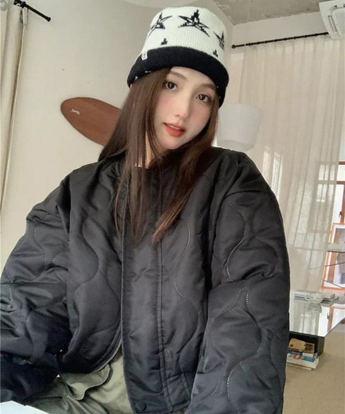 LYEON(リヨン)の「キルティングショートブルゾン(ブルゾン・レディース・グリーン/ブラック・FREE)」の16枚目の写真