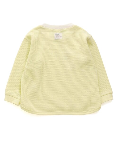 apres les cours(アプレレクール)の「ゆったりワッフルTシャツ(Tシャツ/カットソー・キッズ・エメラルド/ラベンダー/イエロー/レインボー/ピンク・80/90/100/110/120/130)」の12枚目の写真