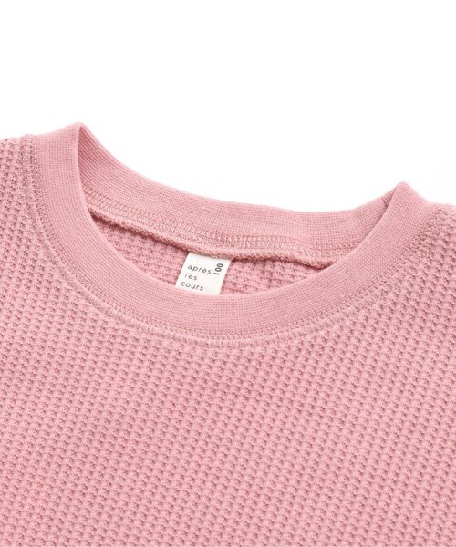 apres les cours(アプレレクール)の「ゆったりワッフルTシャツ(Tシャツ/カットソー・キッズ・エメラルド/ラベンダー/イエロー/レインボー/ピンク・80/90/100/110/120/130)」の13枚目の写真